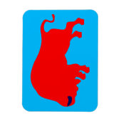 Flexible Magnet Red Bull 3"x4" (Vertical)