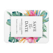 Flexible Magnet Réservez la date de mariage de destination  (Horizontal)