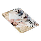 Flexible Magnet Réservez la date photo de script Whimsical (Côté Droit)