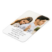 Flexible Magnet Réservez la date photo minimale simple (Côté Gauche)