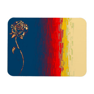 Flexible Magnet Rose Abstrait