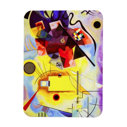 Flexible Magnet rouge jaune Kandinsky (Vertical)