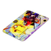 Flexible Magnet rouge jaune Kandinsky (Côté Gauche)