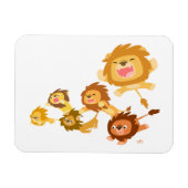 Flexible Magnet souple de la Parade des Lions de Cartoon mi (Horizontal)