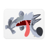 Flexible Magnet souple Wolf Dancing Cute (Horizontal)