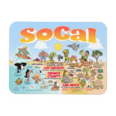 Flexible Magnet souvenir SoCal (Horizontal)