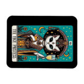 Flexible Magnet Tarot de chatte haute prêtresse (Horizontal)