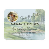 Flexible MAGNET Thème Golf Photo Mariage Save the Date (Horizontal)