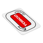 Flexible Magnet TOSCO Racing 3" x 4" (Côté Droit)