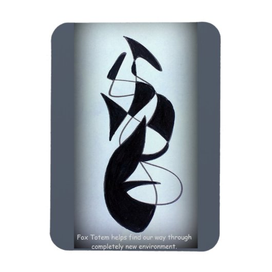 Flexible Magnet Totem Fox (Vertical)