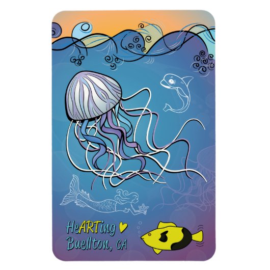 Flexible Magnet - Vagues de gelée - Buellton.Art (Vertical)