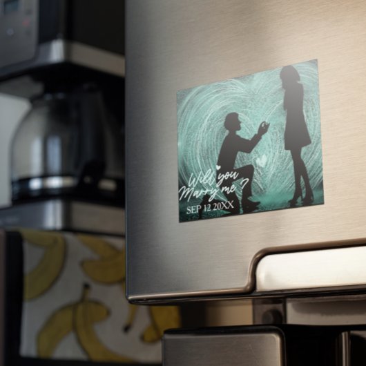 Flexible Magnet "WI'll You Marry Me" Proposition romantique