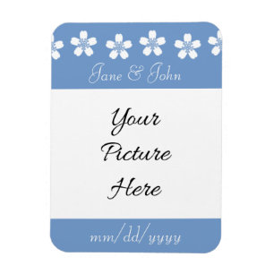 Flexible Magnifique Sakura en Periwinkle Magnet de Faire-Pa