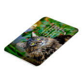 Flexible Maine Coon Chat Magnet Inspirant (Côté Gauche)
