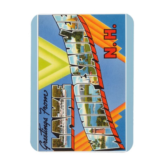 Flexible Maine, lac Winnipesaukee Magnet (Vertical)