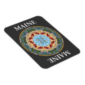 Flexible Maine State Mandala Vinyl Magnet (Côté Droit)