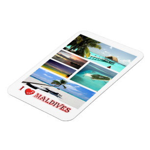 Flexible Maldives - I Love - Magnet