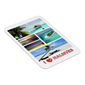 Flexible Maldives - I Love - Magnet (Côté Droit)