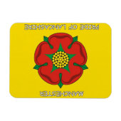 Flexible Manchester - Fierté du Lancashire Fridge Magnet (Horizontal)