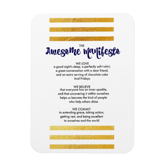 Flexible Manifeste de Sorta incroyable Magnet (Vertical)