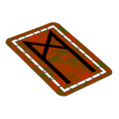 Flexible Mannaz Viking Rune Magnet - Humanité ! (Côté Droit)
