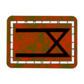 Flexible Mannaz Viking Rune Magnet - Humanité ! (Horizontal)