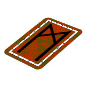 Flexible Mannaz Viking Rune Magnet - Humanité ! (Côté Gauche)