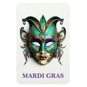 Flexible Mardi Gras Magnet