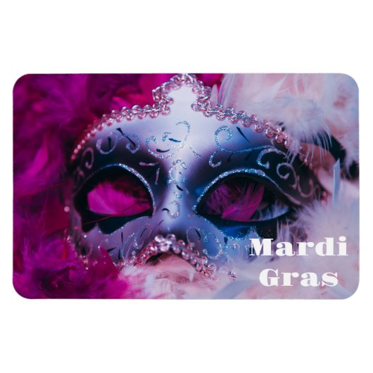 Flexible Mardi Gras Magnet (Horizontal)