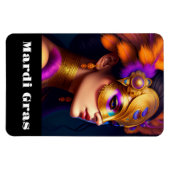 Flexible Mardi Gras Magnet (Horizontal)