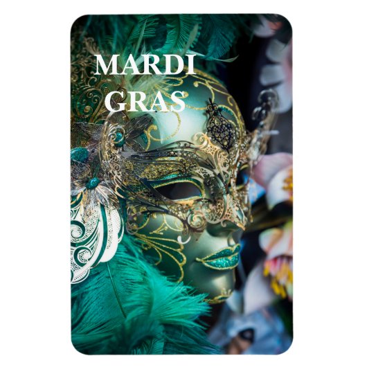 Flexible Mardi Gras Magnet (Vertical)