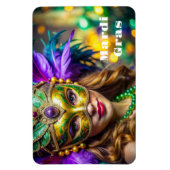 Flexible Mardi Gras Magnet (Vertical)