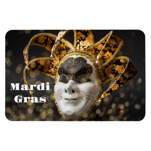 Flexible Mardi Gras Magnet (Horizontal)