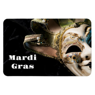 Flexible Mardi Gras Magnet