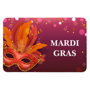 Flexible Mardi Gras Magnet