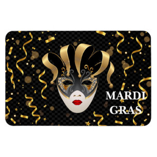 Flexible Mardi Gras Magnet
