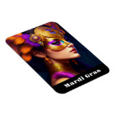 Flexible Mardi Gras Magnet (Côté Droit)