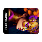 Flexible Mardi Gras Magnet (Horizontal)
