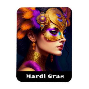 Flexible Mardi Gras Magnet
