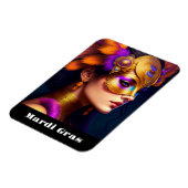Flexible Mardi Gras Magnet (Côté Gauche)