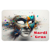Flexible Mardi Gras Magnet (Horizontal)