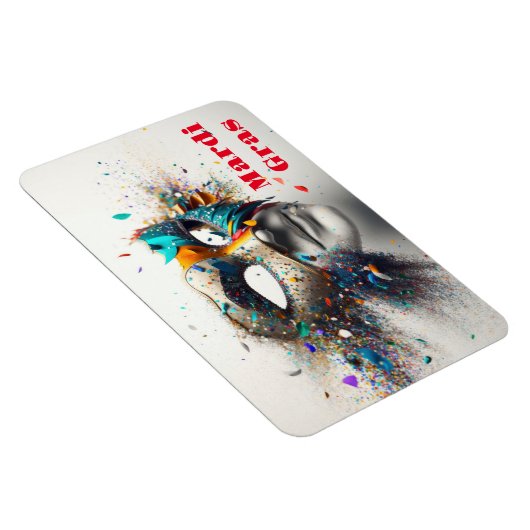 Flexible Mardi Gras Magnet (Côté Droit)