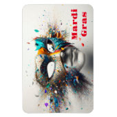 Flexible Mardi Gras Magnet (Vertical)