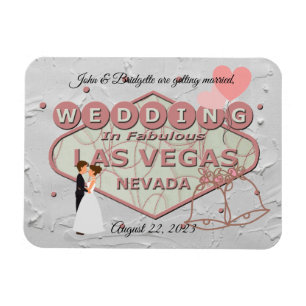 Flexible Mariage à Las Vegas Photo Magnet