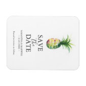 Flexible Mariage Enregistrer La Date Magnet Ananas (Horizontal)