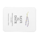 Flexible Mariage Enregistrer La Date Magnet Lavande (Horizontal)