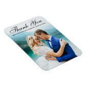 Flexible Mariage Merci Photo moderne Magnet L (Côté Droit)