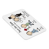 Flexible Mariage mignon Enregistrer la date Magnet (Côté Droit)