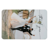 Flexible Mariage Moderne Merci Magnet photo (Horizontal)