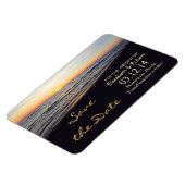 Flexible mariage sur la plage Magnet Réservez la date (Côté Gauche)